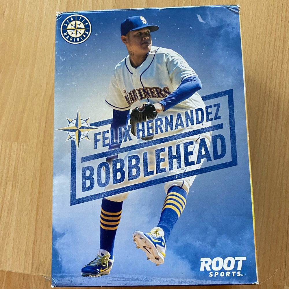 Felix Hernandez Seattle Mariners Bobblehead from Root Sports - 2016 HTF!